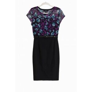 Style & Co Belted floral belted Sheath Dress – Size 8 – NWT